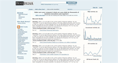 Desktop Screenshot of dealipedia.com
